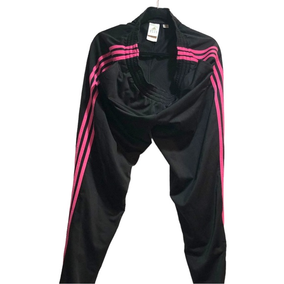 Adidas 3-Stripe Pants Pink L GUC - Picture 3 of 12